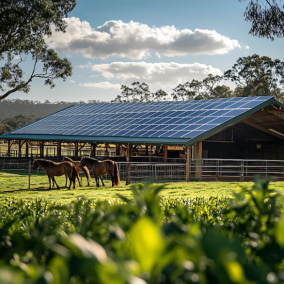 Instalação Solar no Campo